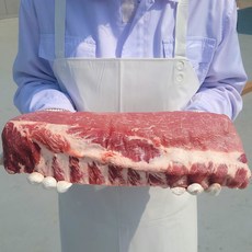 바라던 대용량 돼지 등갈비 1kg 10팩 지방적고 살코기 많은 로인립 구이 바베큐 캠핑고기, 등갈비 1kg 통 2조각 10팩, 10개