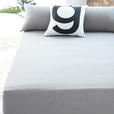 [바숨] 순면 홑겹 침대 매트리스커버 킹 165x210