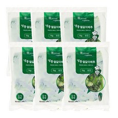고향의 맛 무침 국 볶음용 농우 냉동 얼갈이 배추(1kg)frozen small cabbage, 6개, 1kg(1개)