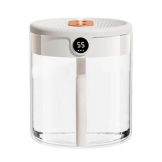 상부급수 습도표시 미니 usb 무드등가습기, 습도표시 무드등가습기 화이트, 화이트