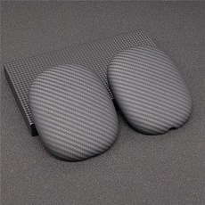  에어팟맥스커버 리얼 카본 파이버 이어폰 케이스 1 쌍 에어팟 맥스 블루투스 헤드폰 보호 커버 헤드셋 액세서리, [01] Black, 01 Black 