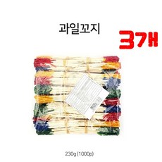 *댕이몰* ㅈr작ㄴr무 과일꼬치 꽃요지 롱 이쑤시개 1000개 - 간편하게 이수시개, 3개
