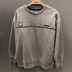 엔씨충장점 유솔 남아 겨울 기모맨투맨 바르셀로나 맨투맨티 바르샤 기모 맨투맨 멜란지 그레이