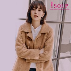(인천뉴코아)SOUP 부클 더플 재킷