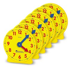 러닝리소스 어린이 모형시계 2022 교육용 학습용 시계 완구, 6개