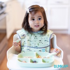 범킨스 자기주도 이유식 유아 흡착식판 5구, 세이지, 1개