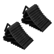 견고한 고무 휠 초크 2 팩 자동차 용 휠 스토퍼 여행 트레일러 RV 및 트럭 8 "4"x 4 ", 2개