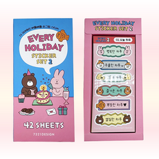 7321DESIGN 2024 에브리 홀리데이 다이어리 / 스티커 42종 세트 ver.2