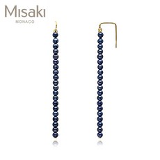 미사키 MISAKI QCUEHEAVENBL 진주 이어링 HEAVEN BLACK