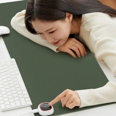 모드에버 디지털 온열 데스크 마우스 매트, 1개, Dip Green