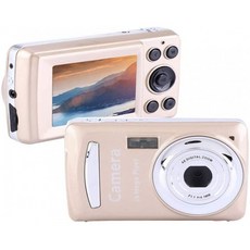 [독일] 토피키 미니 디지털 카메라 720P HD 2.4" LCD 화면 4X 디지털 줌 2MP 30fps 비디오 카메라 캠코, 단일옵션