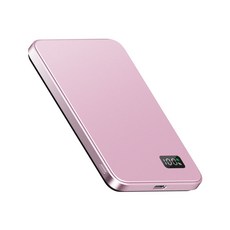 조이트론 맥세이프 울트라 슬림 초경량 고속충전 보조배터리 5000mAh 멀티단자, MiniMax50, 핑크