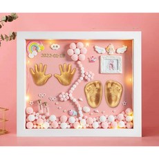 발도장액자 DIY 백일상 손도장 아기 돌상 기념 탄생 신생아
