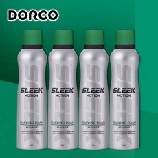 도루코 슬릭 모션 쉐이빙 폼, 4개, 210ml