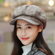 헌팅캡 봄여름겨울 잉글리시 베레모자 체크무늬 팔각모 일본스타일 캐쥬얼 활용성굿 화가모자