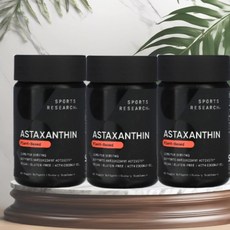 2+1 스포츠리서치 아스타잔틴 12mg 60젤 헤마토코쿠스 astaxanthin 아스타크산틴, 60정, 3개
