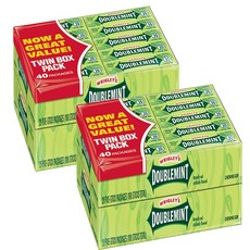 Wrigley's Doublemint Gum 리글리 더블민트 껌 40입 대용량 540g 2팩