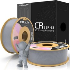 크리에이티브 3D 프린터 필라멘트 PLA PRO 1.75mm 무지개 인성 업그레이드 치수 정확도 /- 0.03mm 1kg 스풀 2.2lbs 엔더 플러스 대부분의 FDM 프린터용, Grey 2-spool, Matte PLA 2KG, 1개