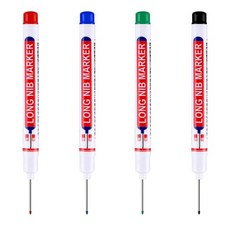 마카 20mm 헤드 마커 펜 금속 방수 욕실 목공 장식 다용도 빠른 건조 오일 1/4Pcs 세트, [09] 4Pcs Mixed