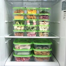 에코센스 프레쉬 냉장냉동 보관용기 500ml x 10개 +2000ml x 4개, 1세트, 14개