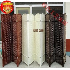 PresentA 라탄파티션 파티션 가벽 라탄 가림막, 색상+흰줄 2mx50cm