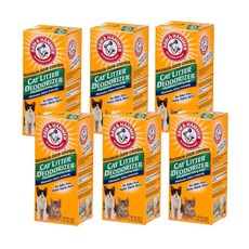 암앤해머 고양이 캣리터 디오더라이저 탈취제, 567g, 6개입