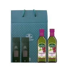 올리타리아 고급 포도씨유 500ml 2병 선물세트, 1L, 1세트