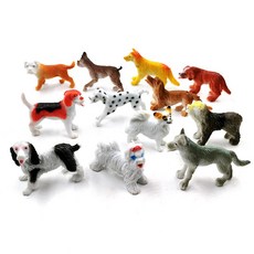 12pcs 곤충 농장 동물 모델 액션 그림 웜 거미 나비 물고기 공룡 개 고양이 도마뱀 말 뜨거운 장난감 어린이위한 설정, (350852)12pcs Dog - a개