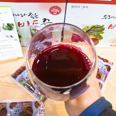 푸른건강하우스 사과 갈아 만든 제주산 비트즙 주스 원액 105ml 55포, 1개