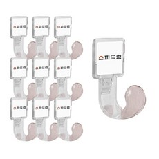 스피드랙 전용 걸이용 후크 부품 10개입, 1세트, 반투명