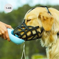 컴인펫 강아지 안전 입마개 4호, 1개, 블랙