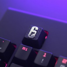기계식 키보드용 키스톤 장인 키캡 R6 레인보우 식스 시즈 게임 테마 블랙 아연 알루미늄 합금 금속 DIY, 없음, 없음, 3)Artifact