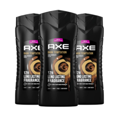 Axe 악스 3in1 남자바디워시 샤워 젤 샴푸 다크 템테이션 400ml 3개