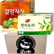 [요기쏴] 담터 결명자차 100T + 동서 현미녹차 100T, 1개