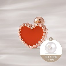쥬넬 14K 하트 원석 피어싱(8 color)