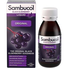 영국 삼부콜 Sambucol 오리지널 블랙 엘더베리 리퀴드, 1개, 120ml