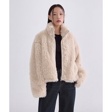 무신사 스탠다드 MUSINSA STANDARD WOMAN 우먼즈 신세틱 플러피 퍼 집업 재킷 자켓 [라이트 베이지] MWDUJ906-LB 362552