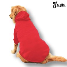대형견 후드티 강아지 리트리버 중형견 ~9XL, 1개, 레드