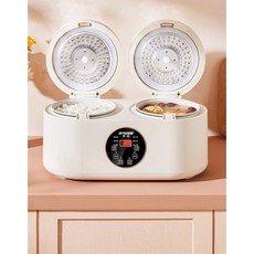 데이지 더블 이중 밥솥 밥과 국을 동시에 이중압력밥솥, 이중냄비2L+이중목적밥솥2L