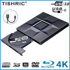 외부 4K 블루레이 버너 드라이브 USB 3.0 TYPE-C 케이블 DVD CD RW 라이터 플레이어 Windows 및 IOS용 3D, [03] B11YUSB, 3.B11YUSB, 1개