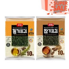 양반 들기름 + 참기름 전장김 20g x 20, 20개