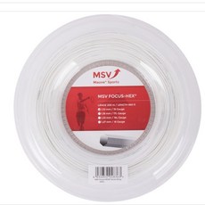 MSV 테니스스트링 포커스 헥스 1.10mm 200M 화이트 WH