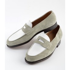 JOHN LOBB 추가생산 LOPEZ Suede Dune Oatmeal/Bianco 로페즈 페니 로퍼 - 존롭로페즈