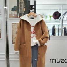무자크 뽀송 밍크혼방 니트코트 MJ9-WKC08