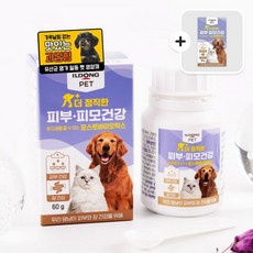 일동펫 비오비타펫 더정직한 강아지 피부 피모 영양제 아토피 건조 습진 보조제 60g 2개, 피부피모(2개)+피부피모 증정