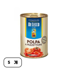 데체코 폴파 페제토니 토마토 통조림, 400g, 5개