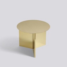 티테이블 HAY Slit Table Hexagon기하학 종이접기 6각형 거울 코너장, C02-황동 색-ROUND-현물 직경 45높이 35.5, T01-통