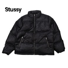 [스투시] 링클 나일론 다운 푸퍼 패딩 (115729-BLACK)