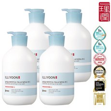 일리윤 세라마이드 아토 탑투토워시 1000ml 4개, 01_일리윤 탑투토워시 1000ml 4개
