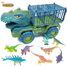 너티브레인 티라노X 트럭 (다이노 운반 캐리어 장난감 공룡 7마리 포함), 티라노사우르스